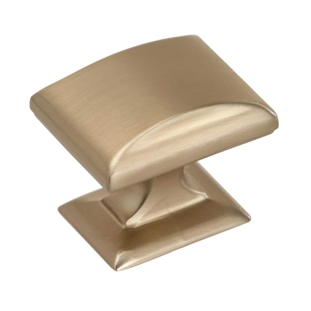 Candler 1-1/4 in. (32mm) Classic Golden Champagne Rectangle Cabinet Knob