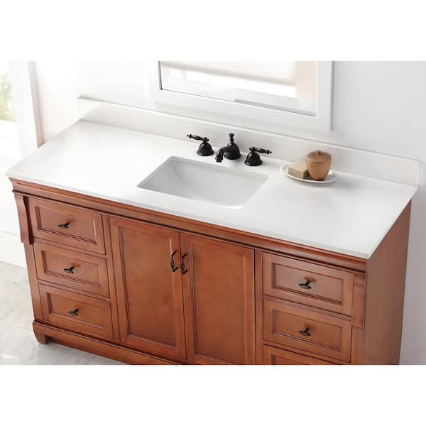 Home Decorators Collection 73 In W X, 61 White Single Sink Vanity Top