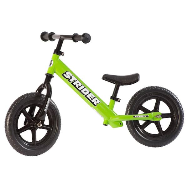 Strider 12 Classic Entry Balance Bike for Toddler Kids 18-Months to 36-Months Old in Green