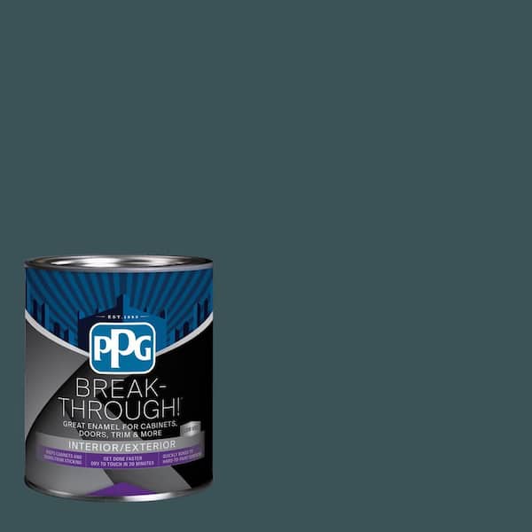 1 qt. PPG1034-7 Mountain Pine Satin Door, Trim & Cabinet Paint