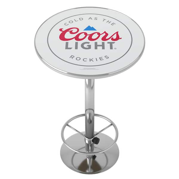 Coors Light Logo Red 42 in. Bar Table CL11RL-HD - The Home Depot