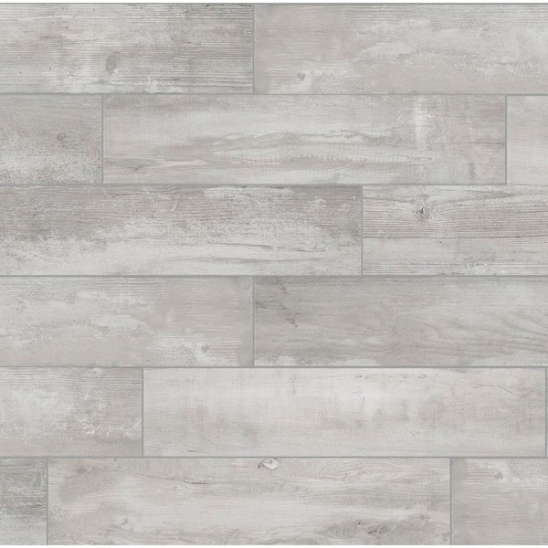 Alaskan Powder 8 in. x 12 in. x 10 mm Matte Porcelain Floor and Wall Tile Sample (0.66 Sq. Ft./Piece)