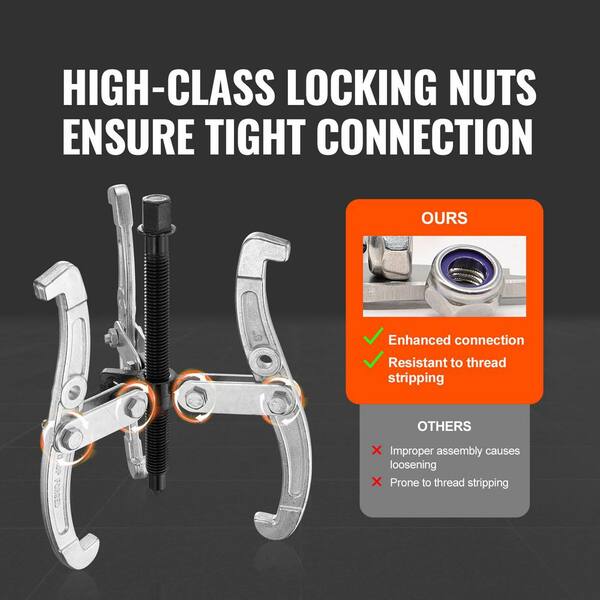 13-Piece Stee Wheel Puller Kit R Harmonic Ncer Gear Pulley Car Rep Tool