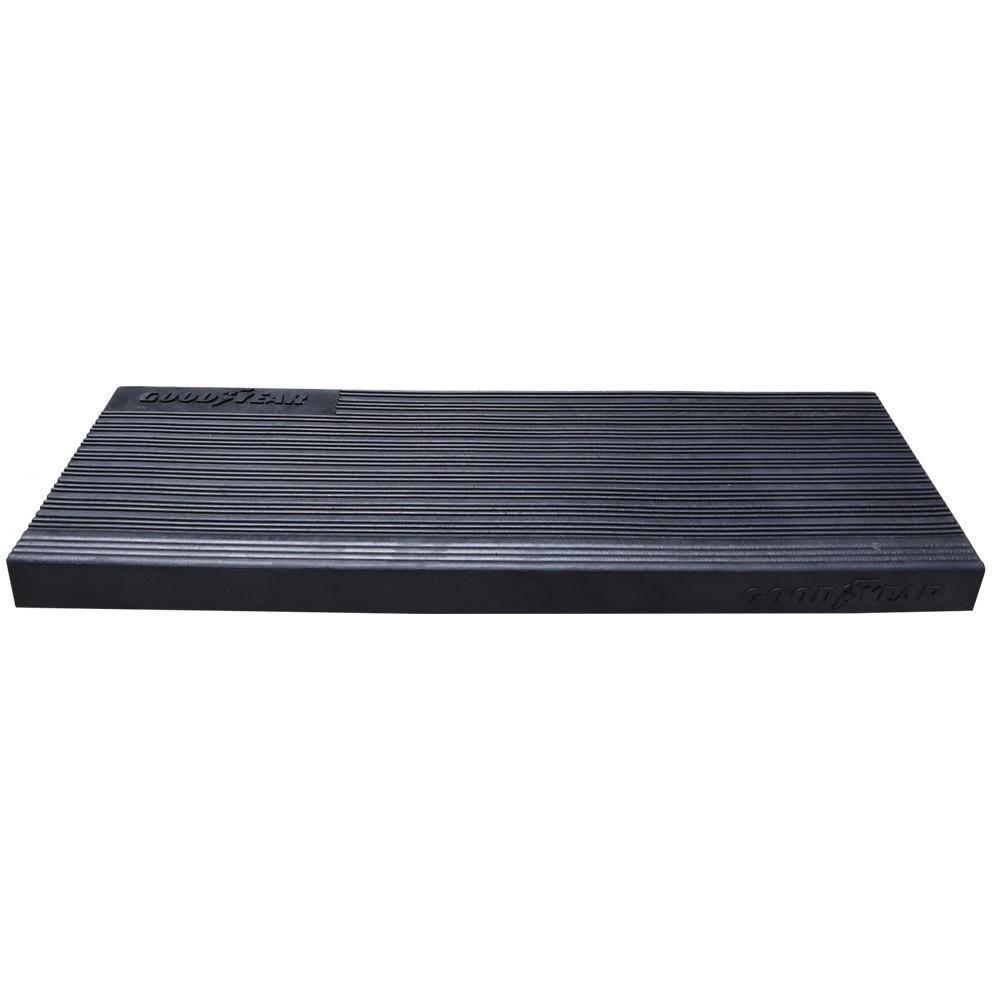 Goodyear Black Rubber Non-Slip Stair Treads 9.75" x 29.75" (6 Pack)
