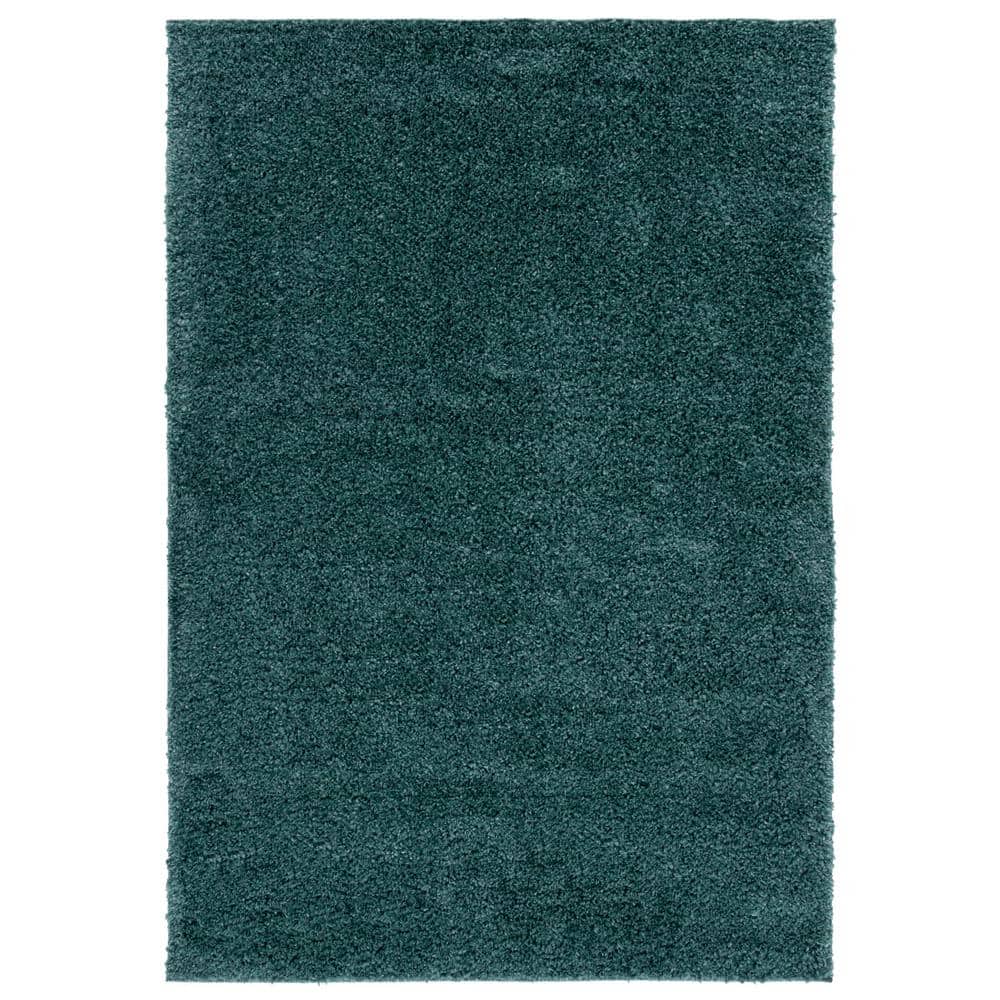August Shag Green 3 ft. x 5 ft. Solid Area Rug price history on PriceWatchPro
