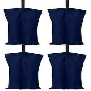 Canopy Weights Gazebo Tent Sand Bags in Navy Blue, 4-Pack