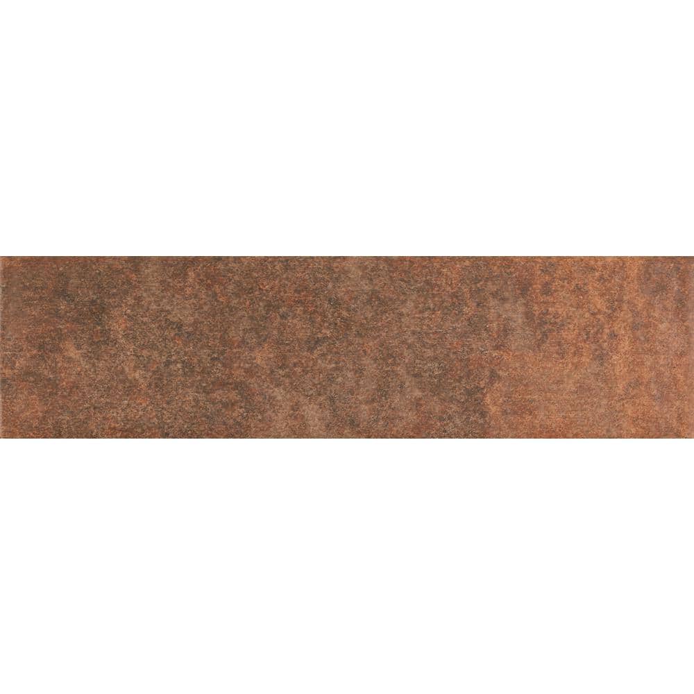Terracotta Brown Ceramic Subway Wall & Floor Tile, 3" x 10"