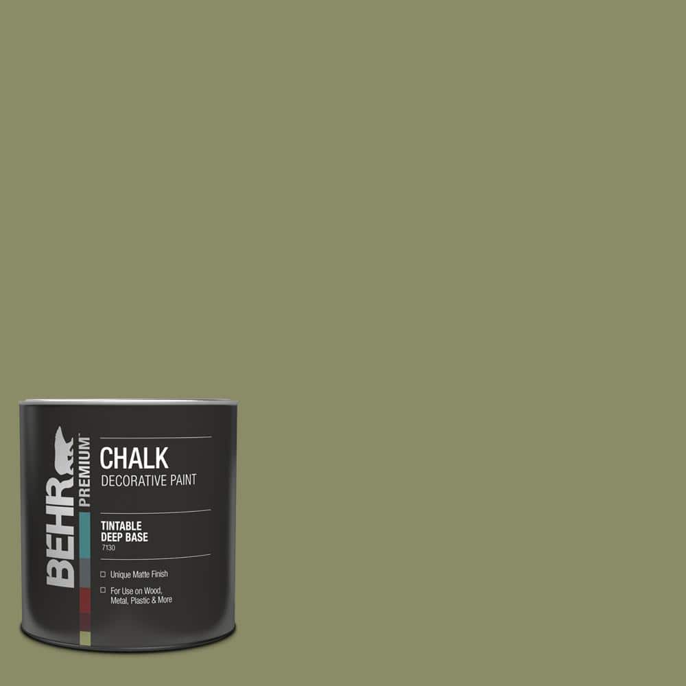 1 qt. #S370-5 Pesto Paste Interior Chalk Finish Paint