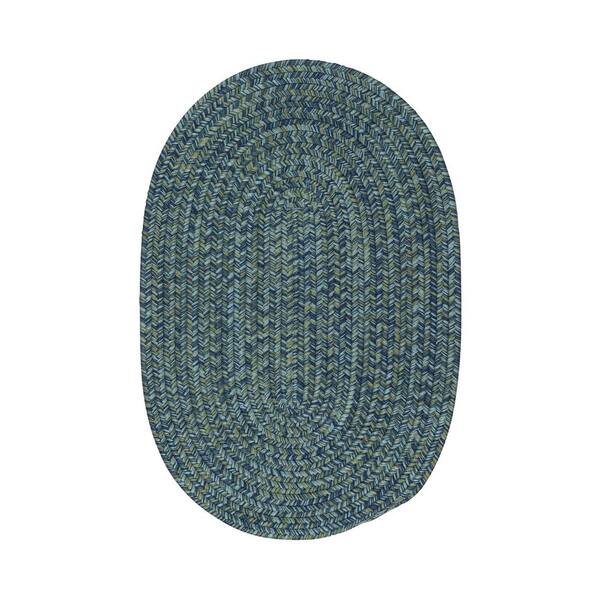 Colonial Mills Carrington Tweed Deep Blue 14 ft. x 18 ft. Oval Indoor