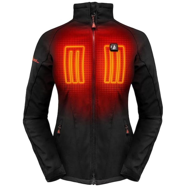 Women's Medium Black Softshell 5-Volt Heated Jacket