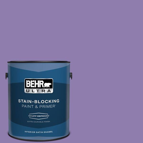 BEHR ULTRA 1 gal. #PPU16-04 Purple Agate Extra Durable Satin Enamel Interior Paint & Primer