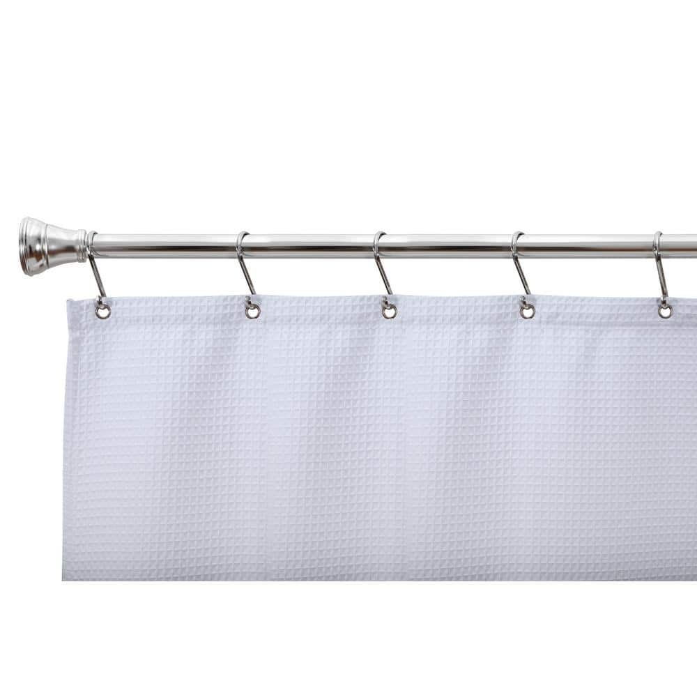 Polished Chrome Rust-Proof Shower Curtain Hooks Set of 12