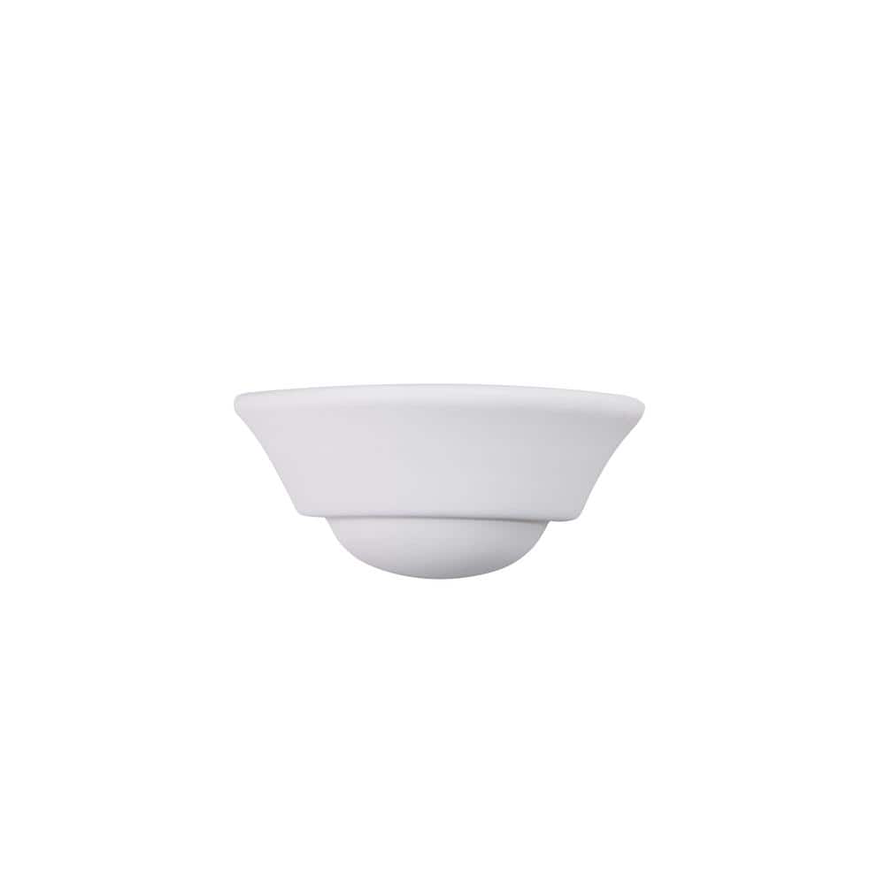 Monetta Modern White Steel Direct Wired Wall Sconce