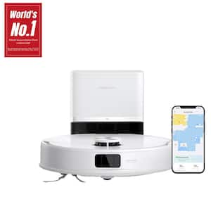 Roborock Q10 VSF+ 13. 9 in. Robot Vacuum and Mop with Smart Navigation Auto Lifting Mop Multi-Surface in White