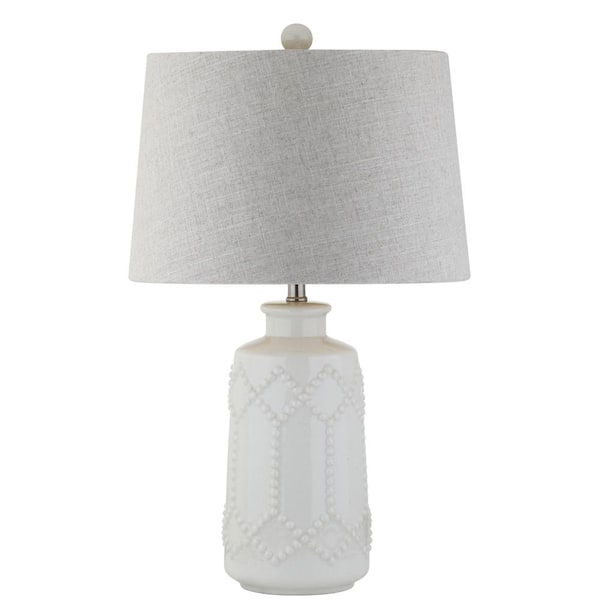 JONATHAN Y Alice 26 in. Cream Ceramic LED Table Lamp JYL4018A JONATHAN Y Alice 26 in. Cream Ceramic LED Table Lamp JYL4018A