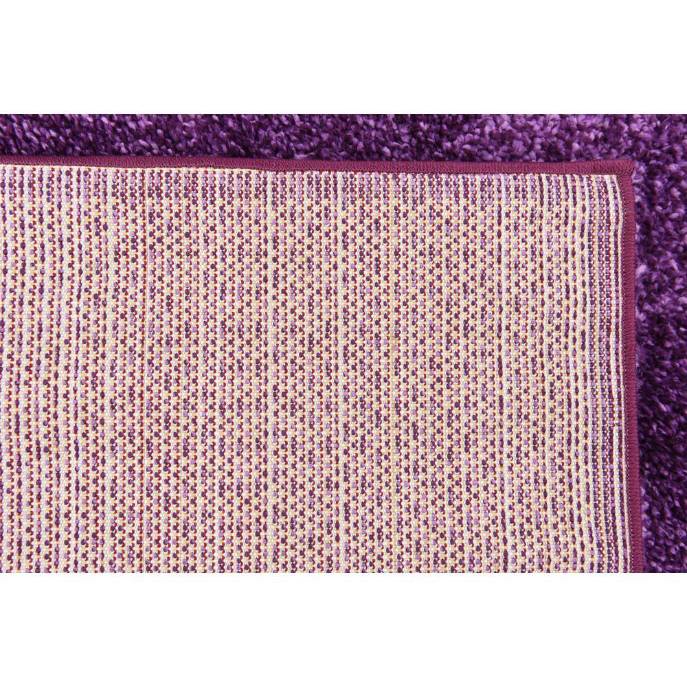 Plush Violet Shag 5' x 7' Rectangular Easy-Care Area Rug
