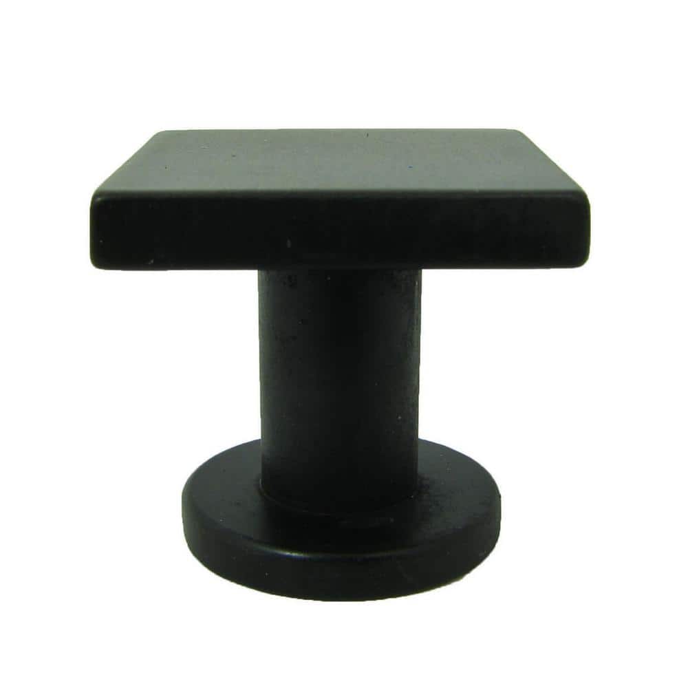 Oil Rubbed Bronze Square Cabinet Knob with Mounting Hardware