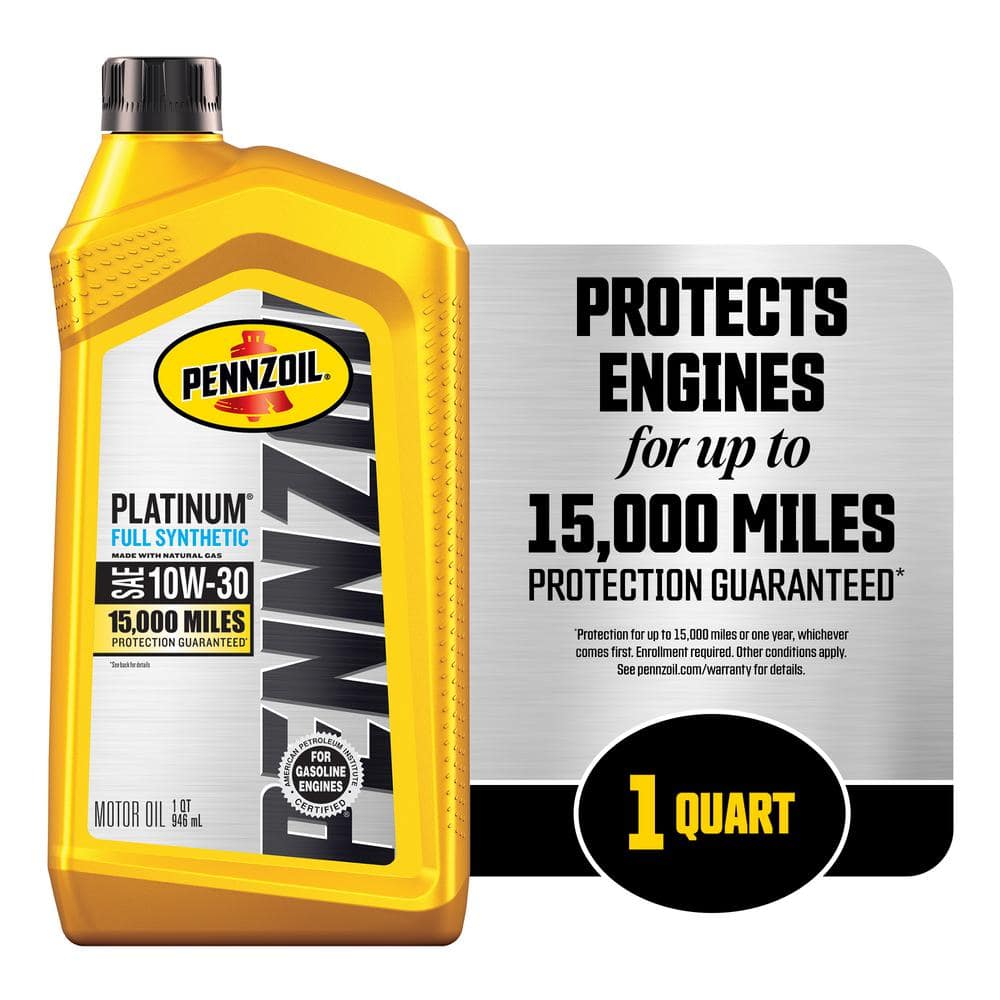 Pennzoil Platinum Full Synthetic 10W-30 Motor Oil  1-Quart