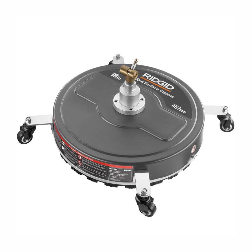 Ridgid Professional 18 In 4200 Psi Quick Connect Surface Cleaner For Gas Pressure Washers Rd31018 The Home Depot Ridgid Professional 18 In 4200 Psi Quick Connect Surface Cleaner For Gas Pressure Washers Rd31018 The Home Depot