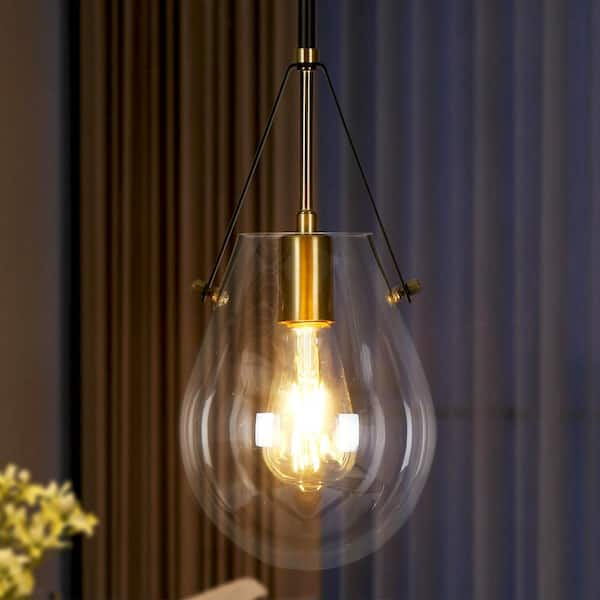 Modern Pendant Light - Glass Shade - Edison Bulb Pendant - Hanging Light Fixtures - Pendant outlet Lamp - Pendants - Model No. 6621