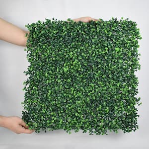 20 in. H x 20 in. W 12 Pcs Artificial Boxwood Hedge UV-Proof Grass Wall Faux Greenery Panels Topiary Backdrop Wall