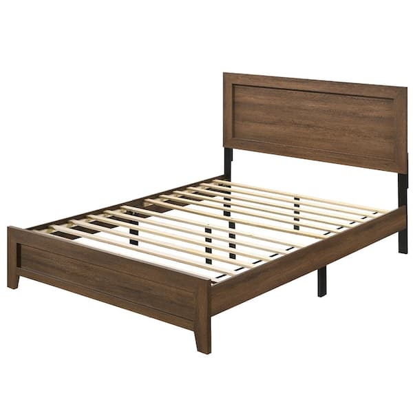 Acme Furniture Miquell Brown Wood Frame Queen Platform Bed