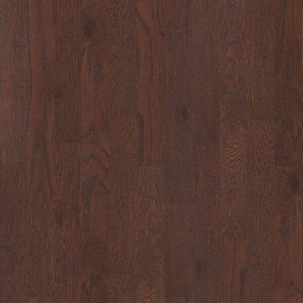 Shaw Take Home Sample - Woodale Oak Coffee Bean Click Hardwood Flooring - 5 in. x 8 in.