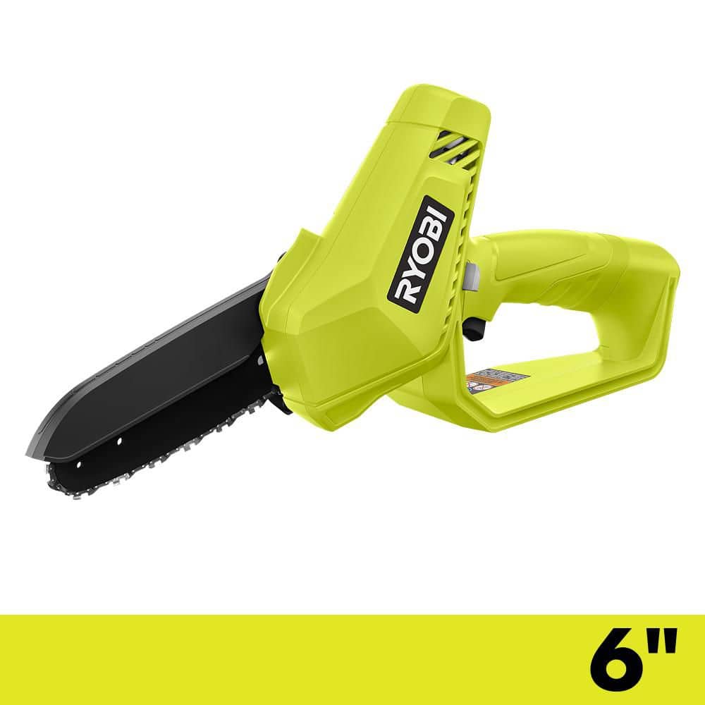 Pruner Ryobi Cordless Mini Chainsaw Home Depot Ryobi 12in 18v