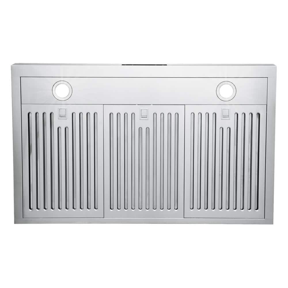 36-Inch Stainless Steel Under Cabinet Range Hood with LED Lights