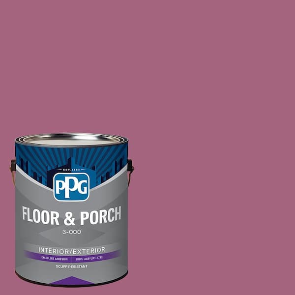 PPG 1 gal. PPG1044-6 Wild Strawberry Satin Interior/Exterior Floor and Porch Paint