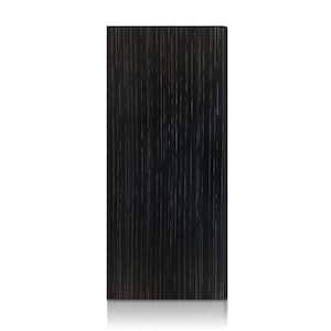 32 in. x 84 in. Black Smooth Flush Hollow Core Veneer Composite Interior Door Slab