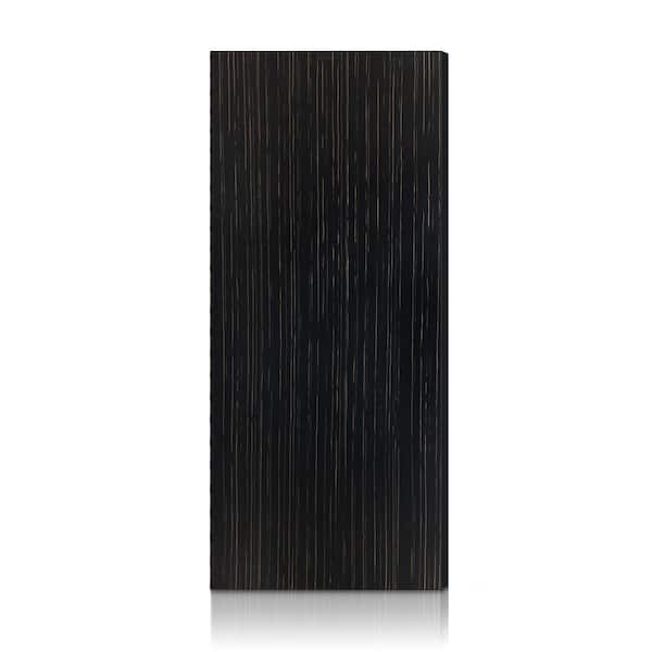 34 in. x 84 in. Black Smooth Flush Hollow Core Veneer Composite Interior Door Slab
