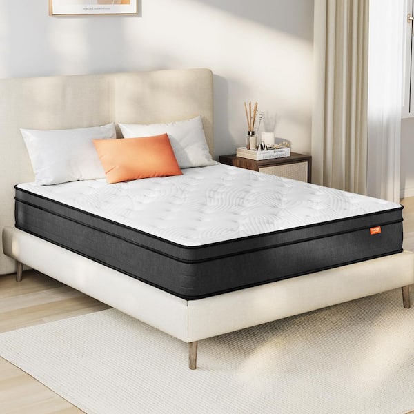 Sweetnight 12 in. Medium Memory Foam Hybrid Pillow Top Mattress