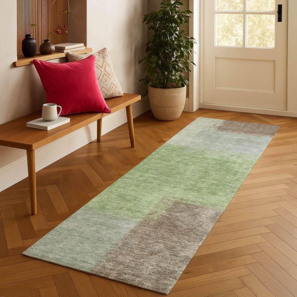 Chantille Machine Washable Indoor/Outdoor Abstract ACN2341 Aloe 2 ft. 3 in. x 7 ft. 6 in. Runner Rug price history on PriceWatchPro