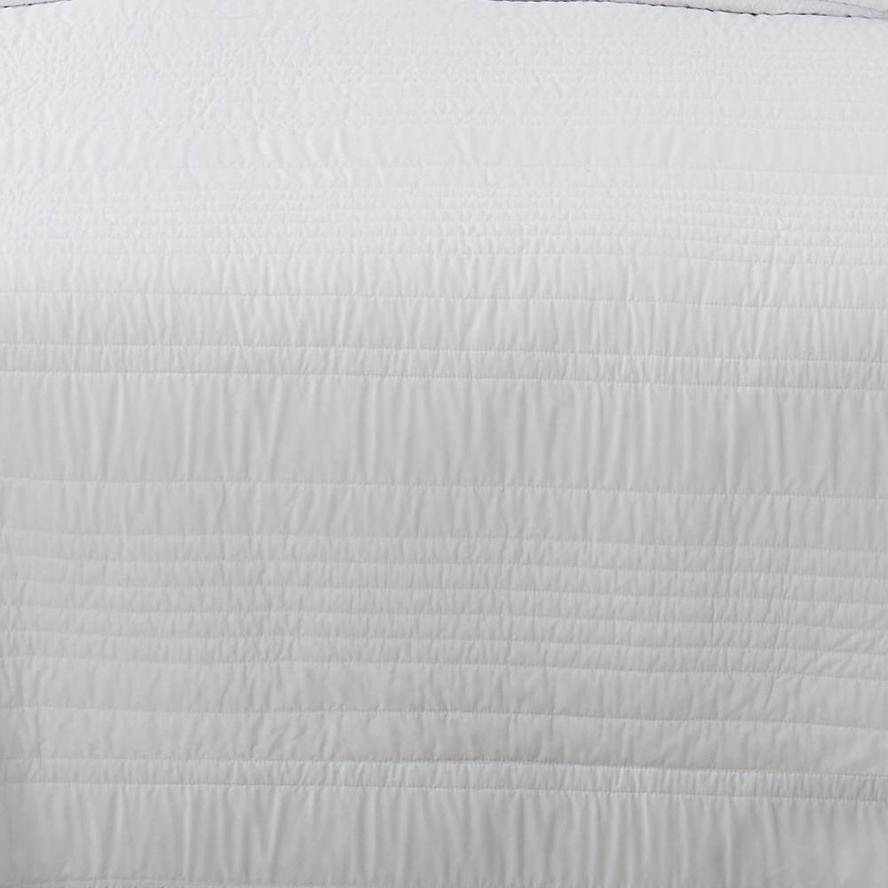 White Full Microfiber Quilt Set with Antimicrobial Treatment
