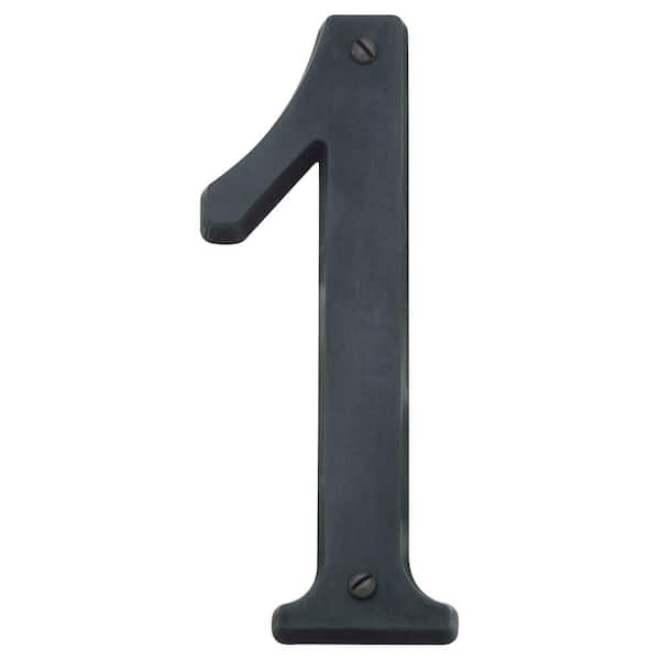 Baldwin 5 in. Oil-Rubbed Bronze House Number 1