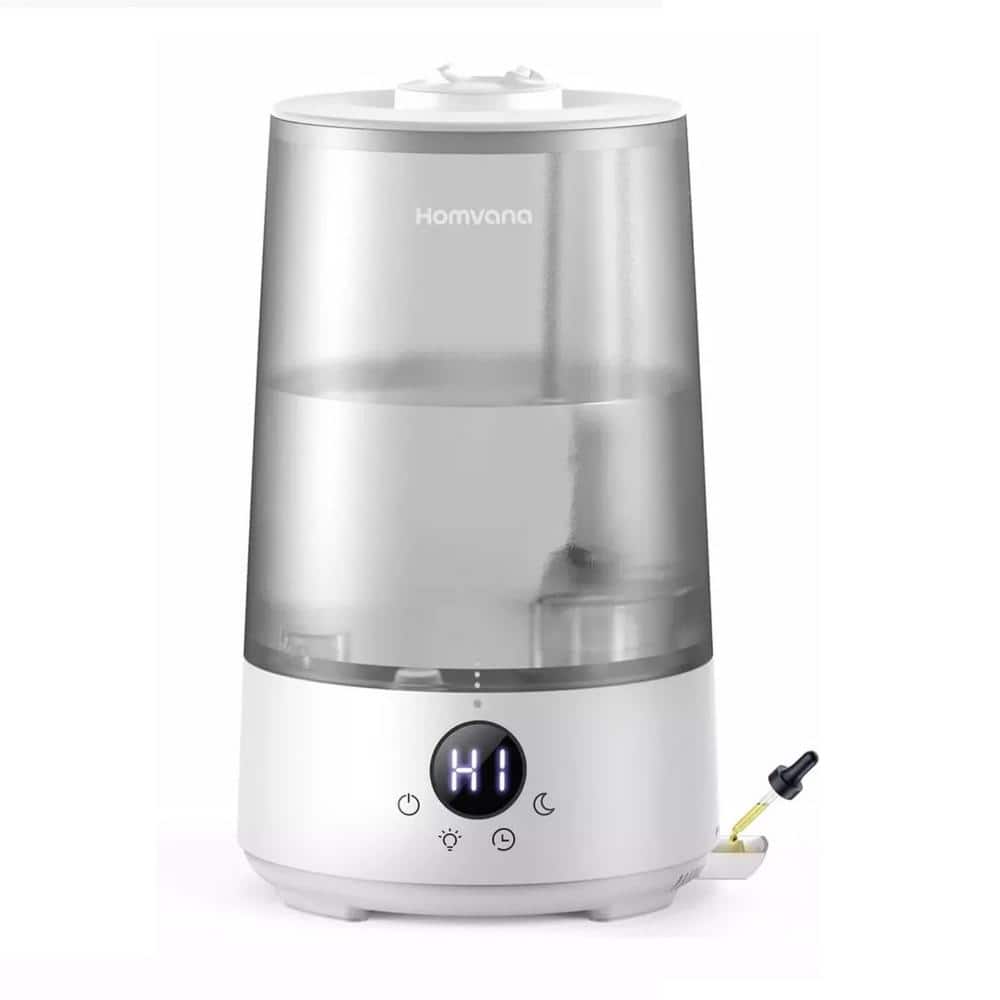 0.95 Gal. Cool Mist Top-Fill Humidifiers for Bedroom Home with 7 Color Light, 34H Super Long Time in Gray price history on PriceWatchPro
