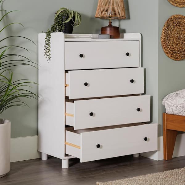 Dresser for Bedroom 16 Drawers, Tall White Fabric Dresser Organizer with Wood Top&Leather Front Ebern Designs