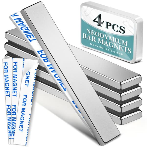 4-Pack Strong Neodymium Bar Magnets