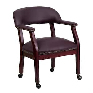 Burgundy Leather Office/Desk Chair