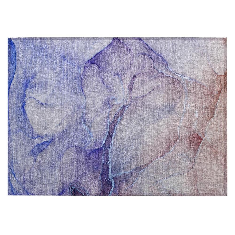 Blue and Brown 2 ft. x 3 ft. Abstract Indoor/Outdoor Area Rug price history on PriceWatchPro