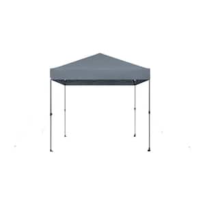 8 ft. X 8 ft. Grey Straight Leg Instant Canopy Pop Up Tent Sto-N-Go