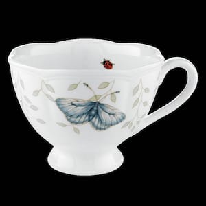 Butterfly Meadow 8 oz. Porcelain Mult-Color Tea Cup
