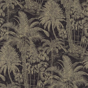 Yubi Black Palm Trees Wallpaper Sample