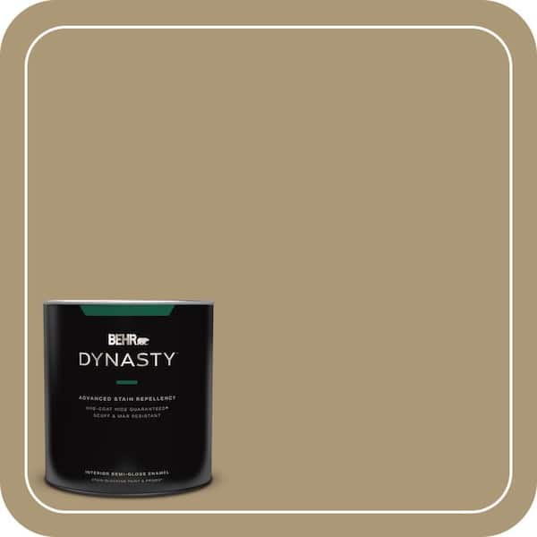 BEHR DYNASTY 1 qt. #ICC-78 Earthenware Semi-Gloss Enamel Interior Stain-Blocking Paint and Primer