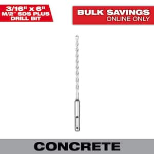 3/16 in. x 6 in. 2-Cutter SDS-Plus Carbide Bit