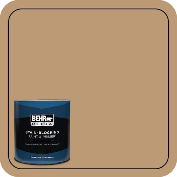 BEHR ULTRA 1 qt. #N280-5 Antique Treasure Satin Enamel Exterior Paint & Primer