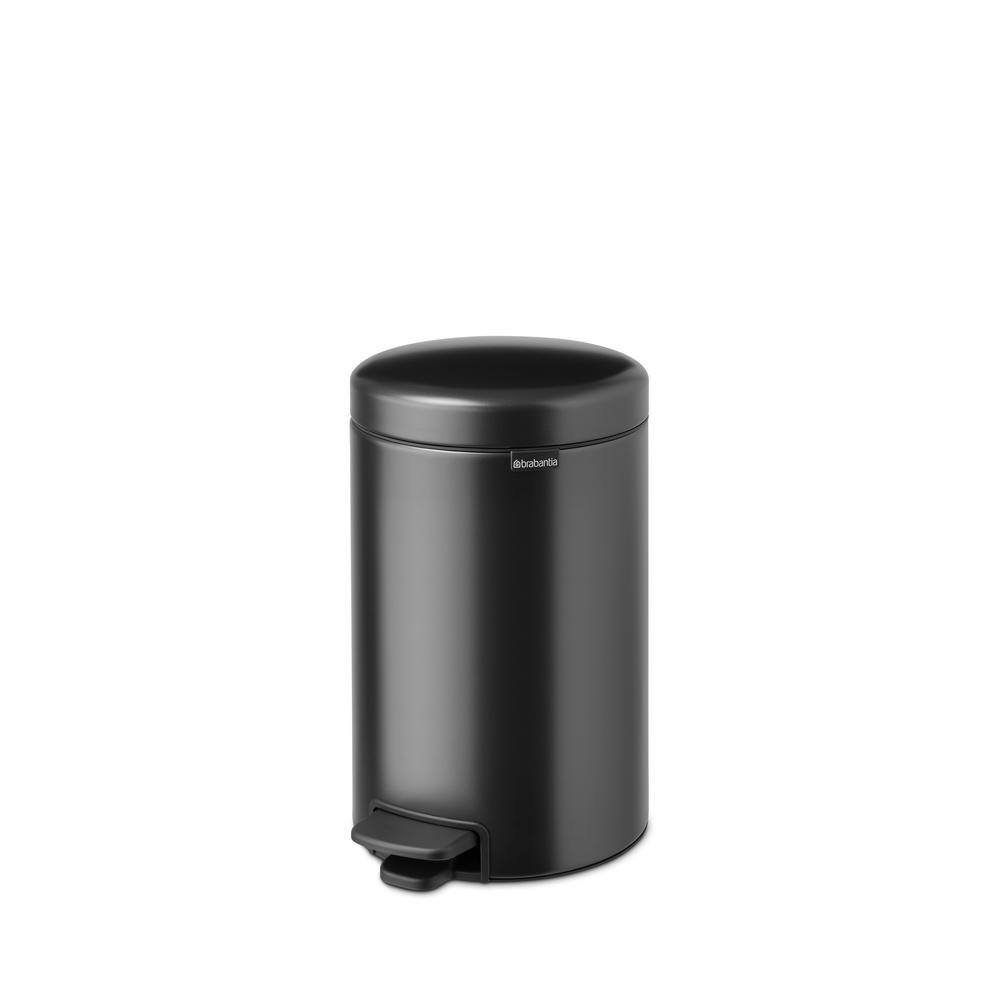 Brabantia NewIcon 3.2 Gal. (12 l) Confident Gray Step-On Trash Can ...