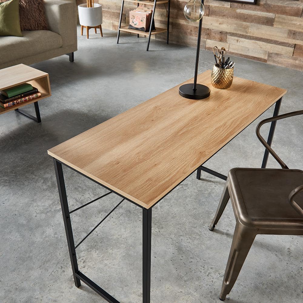 Sleek Tribeca Mixed Material Console Table with Storage