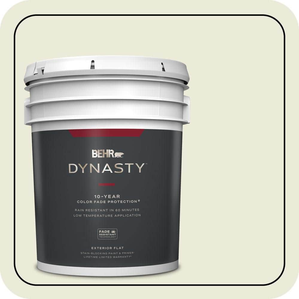 5 gal. Home Decorators Collection #HDC-CT-27 Swiss Cream Flat Exterior Stain-Blocking Paint & Primer price history on PriceWatchPro
